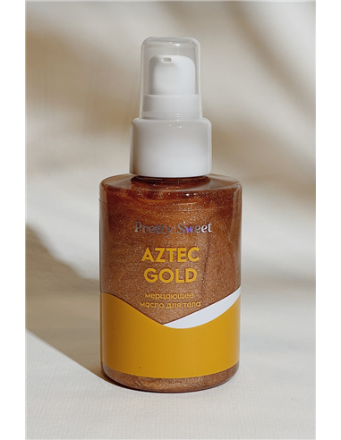 Pretty Sweet Мерцающее масло для тела с блестками AZTEC GOLD