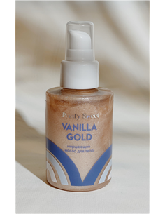 Pretty Sweet Мерцающее масло для тела с блестками VANILLA GOLD
