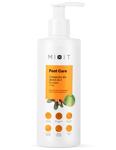 MIXIT Foot Сare Cream for dry feet 6-in-1 250ml