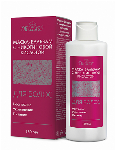 Mirrolla Mask-balm with nicotinic acid for hair 150ml