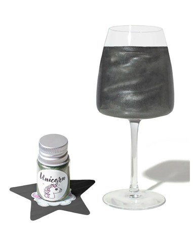 The Unicorn Shimmer for drinks, liquids, sauces, desserts Black star 5ml