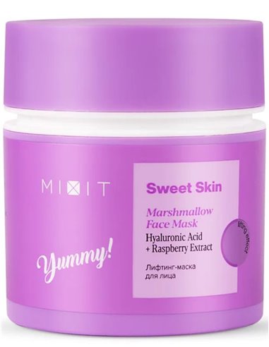 MIXIT SWEET SKIN Marshmallow Face Mask Hyaluronic Acid + Raspberry Extract 50ml