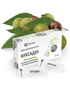 ФИТЭКО Крем-свечи черного ореха Нуксаден Антибактериальные Противогрибковые 10шт