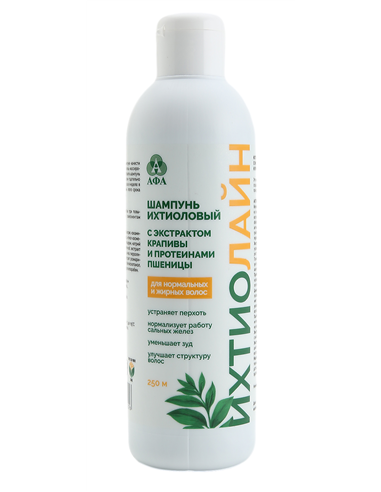 Shampoo Ichthyolaine with nettle extract and wheat proteins 250ml
