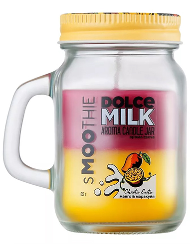 DOLCE MILK Aroma Candle Jar CHAOTIC EXOTIC mango&passion fruit 85g 