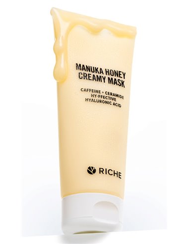 RICHE Manuka Honey Creamy mask Caffeine+Ceramide+Hy-ffective Hyaluronic Acid 72ml