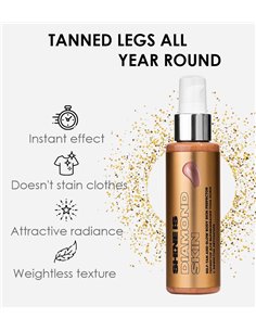 SHINE IS Хайлайтер молочко для тела с эффектом автозагара DIAMOND SKIN 100мл 