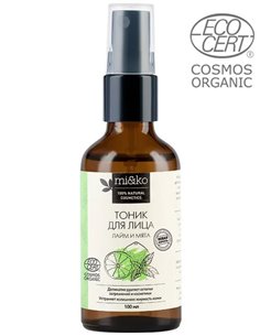 Mi&ko Тоник для лица Лайм и мята COSMOS ORGANIC 100мл