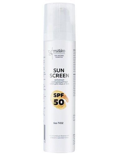 Mi&ko Gentle sunscreen for face and body Sun Screen SPF50 100ml