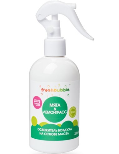 Levrana Air Freshener Eco-Friendly Oil Based Mint and Lemongrass 300ml