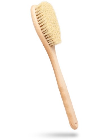 Levrana Brush with handle for dry massage Levrana (natural fiber)