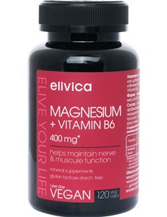 ELIVICA MAGNESIUM + VITAMIN B6 120 capsules