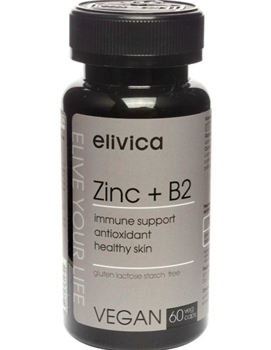ELIVICA ZINC + B2 60 capsules