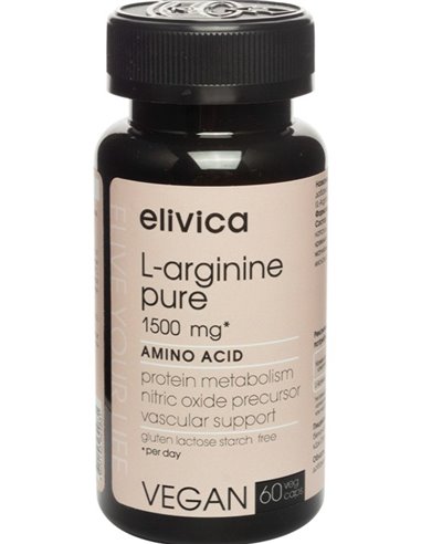 ELIVICA L-ARGININE PURE 60 capsules