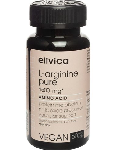 Levrana БАД ELIVICA L-ARGININE PURE 60 капсул