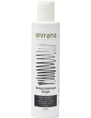 Levrana Black micellar water for make-up removal (detox) 200ml