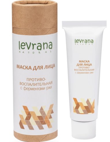 Levrana Face mask Anti-inflammatory with organic rye enzymes 30ml