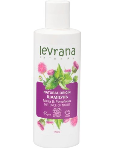 Levrana Shampoo Mint and burdock strengthening shampoo 250ml