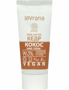Levrana Hand Cream Cedar & Coconut 50ml