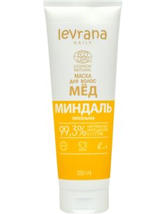 Levrana Маска для волос питательная Мед и миндаль 250мл