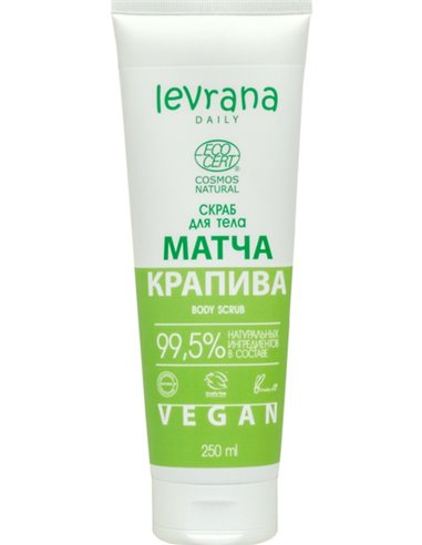 Levrana Body Scrub Matcha & Nettle 250ml