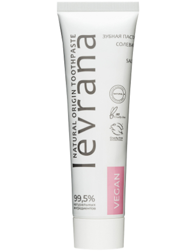 Levrana Зубная паста Солевая с розовой морской солью 75мл