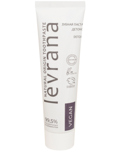 Levrana Toothpaste Black Detox with soot 75ml