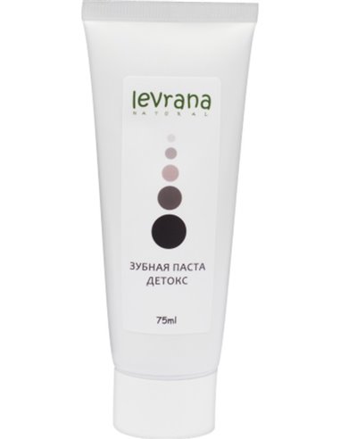 Levrana Toothpaste Black Detox with soot 75ml