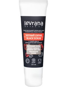 Levrana Скраб для лица Черный гидрофильный с вулканической пемзой 100мл