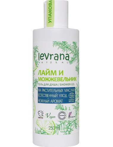 Levrana Shower Gel Lime & Juniper 250ml