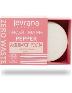 Levrana Шампунь Твёрдый Pepper Активатор роста 50г