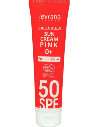 Levrana Face and body Cream Sun protection Calendula SPF50 PINK 0+ 100ml