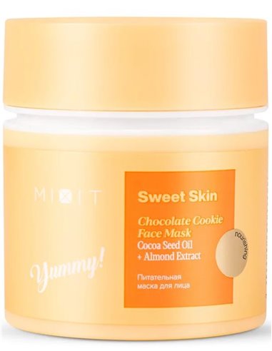 MIXIT SWEET SKIN Chocolate Cookie Face Mask Cacao Seed oil + Almond Extract 50ml