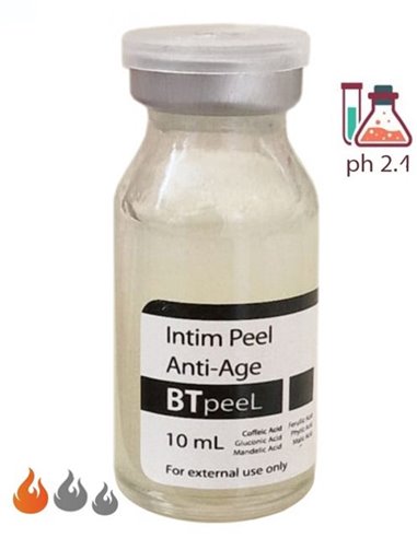BTpeel Intim peel Anti-age with ferulic, phytic, caffeic and gluconic acid 10ml