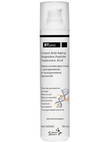 BTpeel Cream anti-aging cream with Argireline, Peptide and Hyaluronic acid 50ml