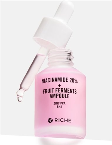 RICHE Face Serum Niacinamide 20% + Fruit ferments ampoule Zinc PCA BHA 25ml