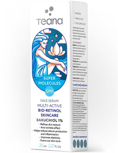Teana Face serum SM1 Multi-active Bio-retinol and Bakuchiol 1% 30ml
