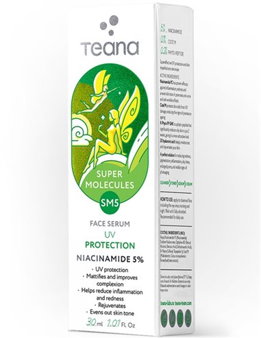 Teana Face serum SM5 UV protection Niacinamide 5% 30ml