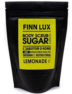 Finn Lux Сахарный мерцающий скраб для тела с шиммером Lemonade 250g