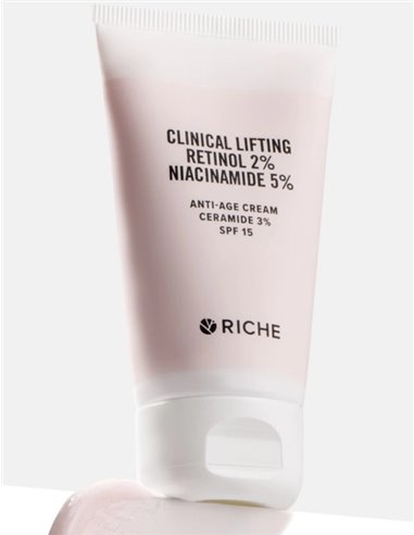 RICHE Anti Age Cream Clinical lifting Retinol 2% Niacinamide 5% Ceramide 3% SPF15 50ml