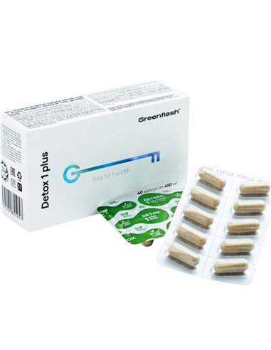 NL Greenflash Detox Step 1 Plus - формула очищения кишечника 40 x 450мг