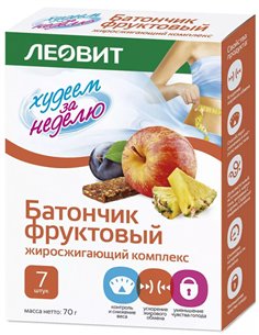 Leovit Bar fruit fat Burning complex 10g x 7pcs