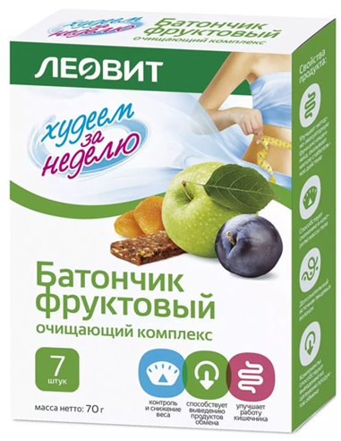 Leovit Bar fruit fat Cleansing complex 10g x 7pcs