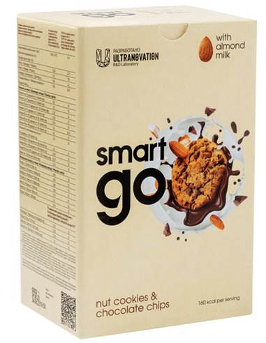 NL Smart GO Ореховое печенье с шоколадом 7x46г