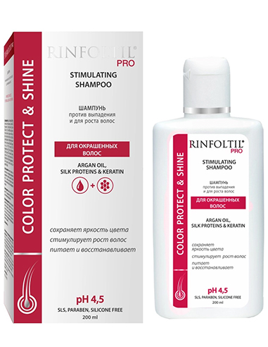 Rinfoltil PRO Sulfate-free shampoo for colored hair against hair loss and for hair growth 200ml