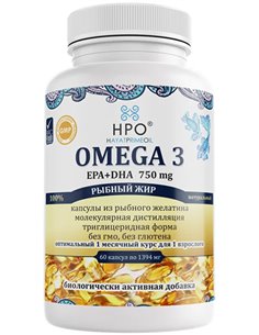 زيت سمك HAYATPRIMEOIL بتركيز 90٪ من أوميغا 3 حلال 60 كبسولة