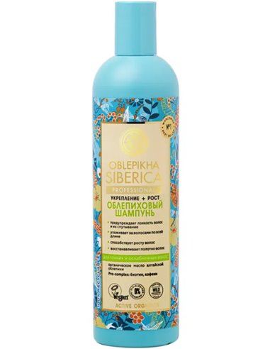 Natura Siberica Oblepikha Shampoo Strengthening + Growth 400ml