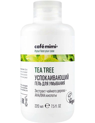 cafe mimi Tea Tree Cleansing Gel Soothing 220ml / 7.5 fl.oz