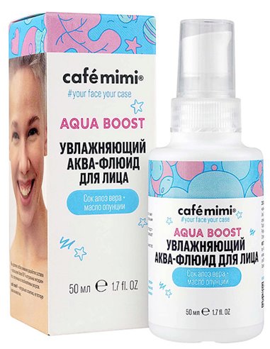 café mimi AQUA BOOST Facial Aqua Fluid 50ml