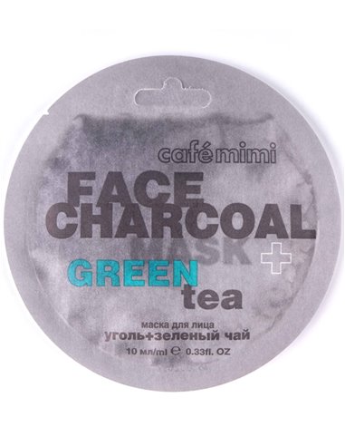 café mimi Face Mask Bamboo Charcoal and Green Tea 10ml